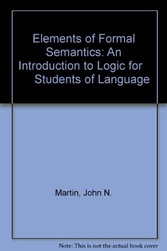 Elements of Formal Semantics