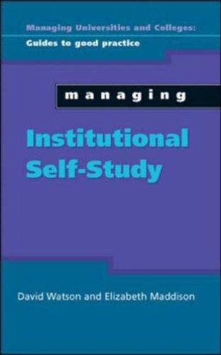 Managing institutional Self - Study