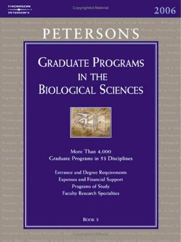 Peterson's Graduate Programs in the Biological Sciences