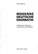 Moderne deutsche Idiomatik