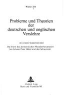 Probleme und Theorien der deutschen und englischen Verslehre