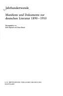 Manifeste und Dokumente zur deutschen Literatur