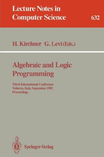 Algebraic and Logic Programming