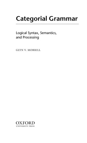 Categorial Grammar