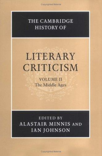 The Cambridge History of Literary Criticism
