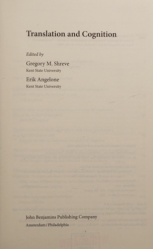 Translation and Cognition