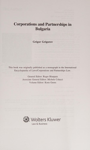 Corporations and Partnerships in Bulgaria