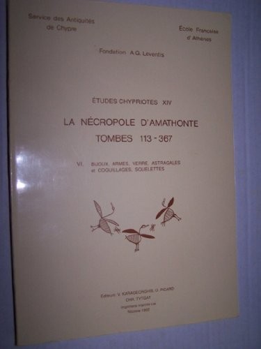 La Necropole D' amathonte Tombes 113-367