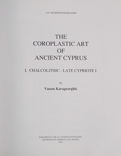 The coroplastic art of ancient Cyprus