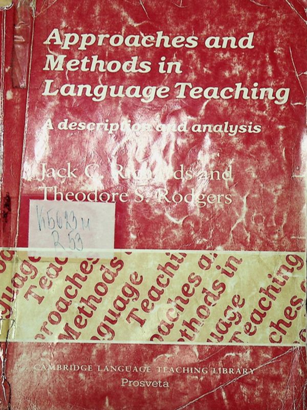 Approaches and Methods in Language Teaching