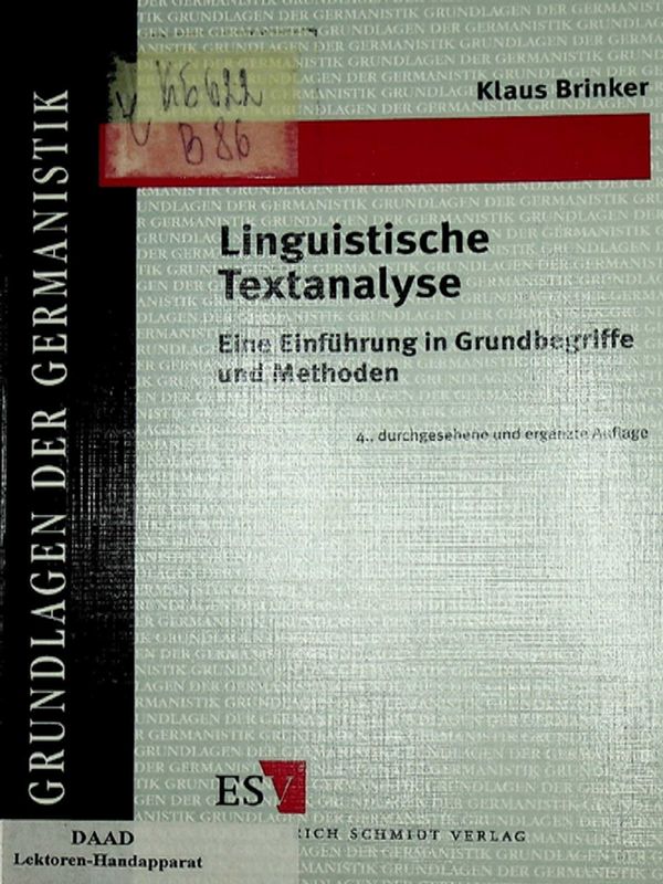 Linguistische Textanalyse