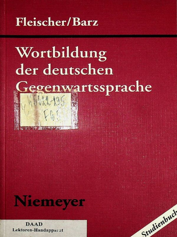 Wortbildung der deutschen Gegenwartssprache