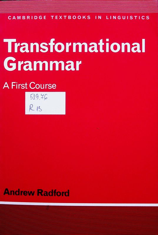 Transformational Grammar