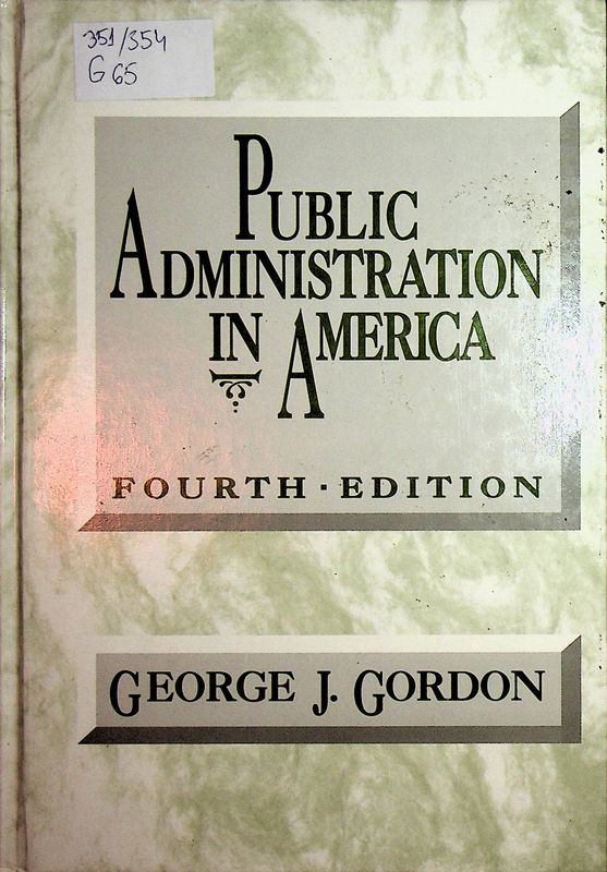 Public Administration in America