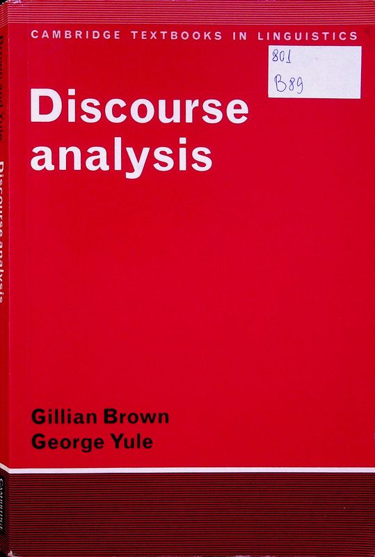 Discourse Analysis