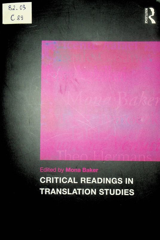 Critical Readings in Translation Studies