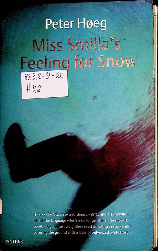 Miss Smilla's Feeling for Snow