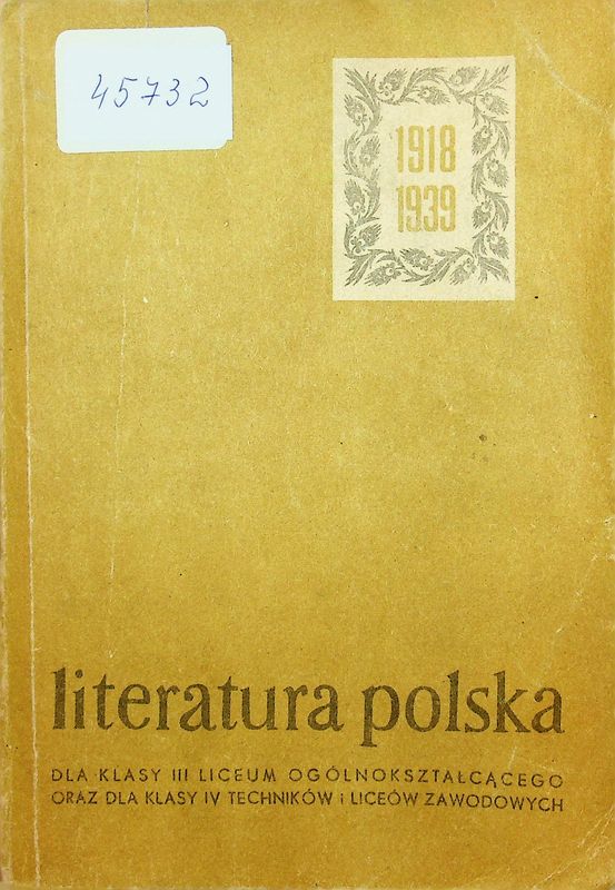 Literatura Polska lat 1918-1939