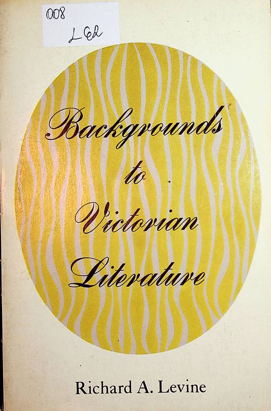 Backgrounds to Victorian Literature
