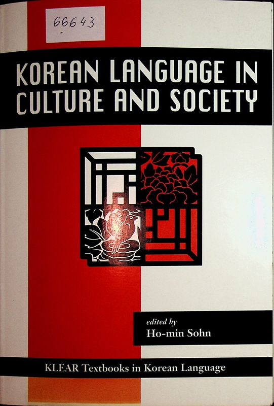 Korean Language in Culture and Society