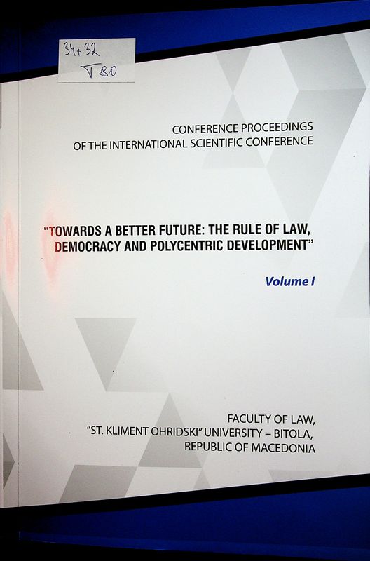 Towards a Better Future: The Rule of Law, Democracy and Polycentric Development
