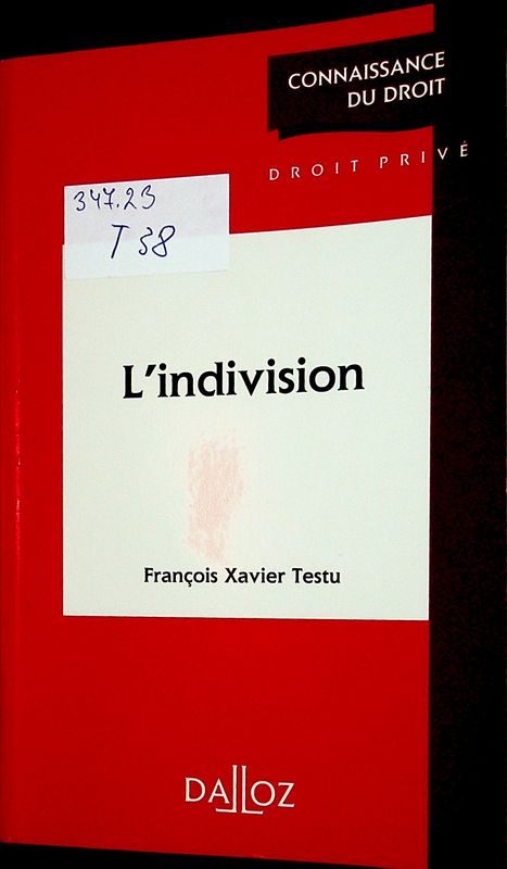 L'indivision