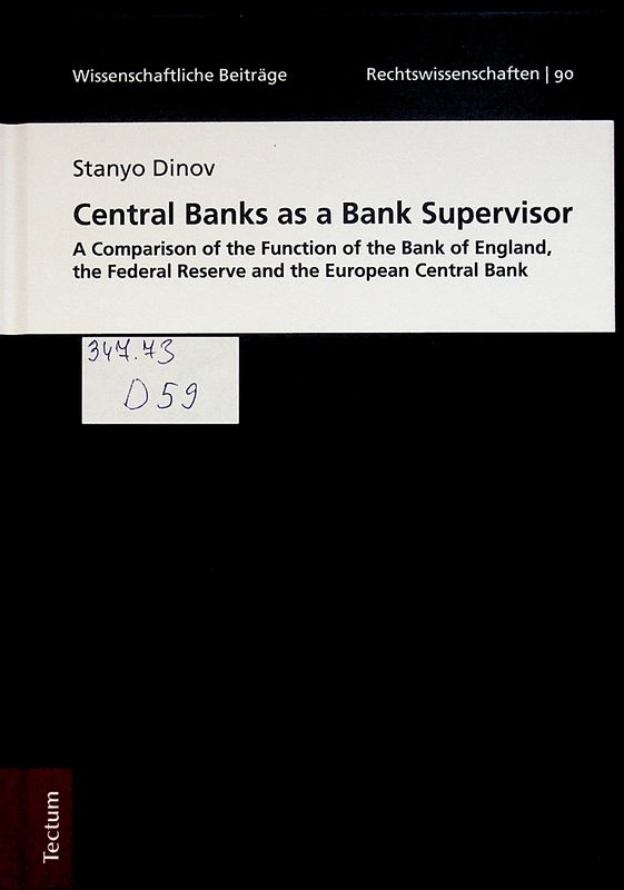 Central Banks as a Bank Supervisor