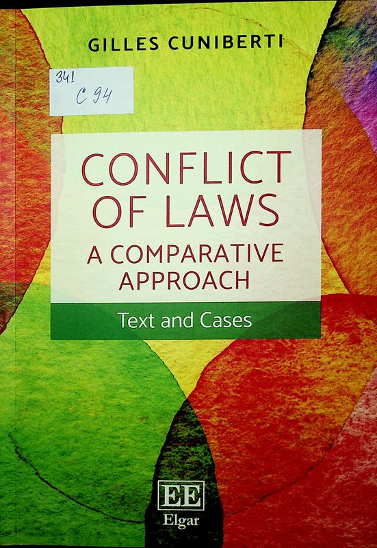 Conflict of Laws: A Comparative Approach