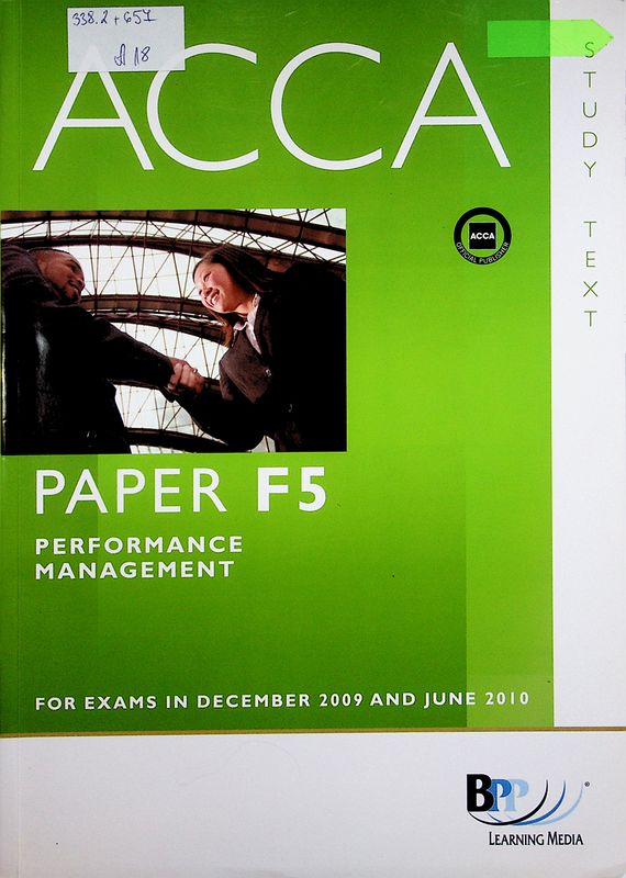 ACCA - Paper F5