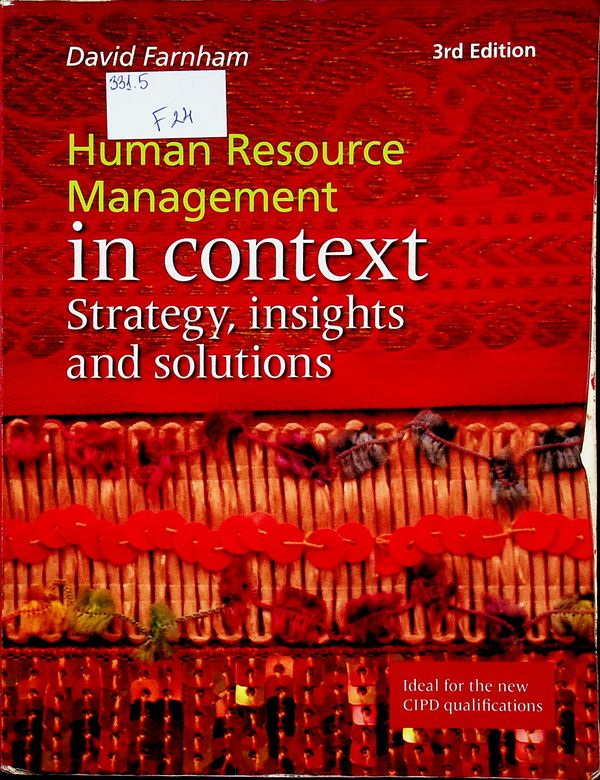 Human Resource Management in Context