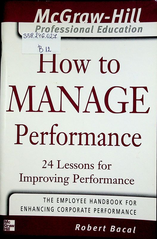How to Manage Performance