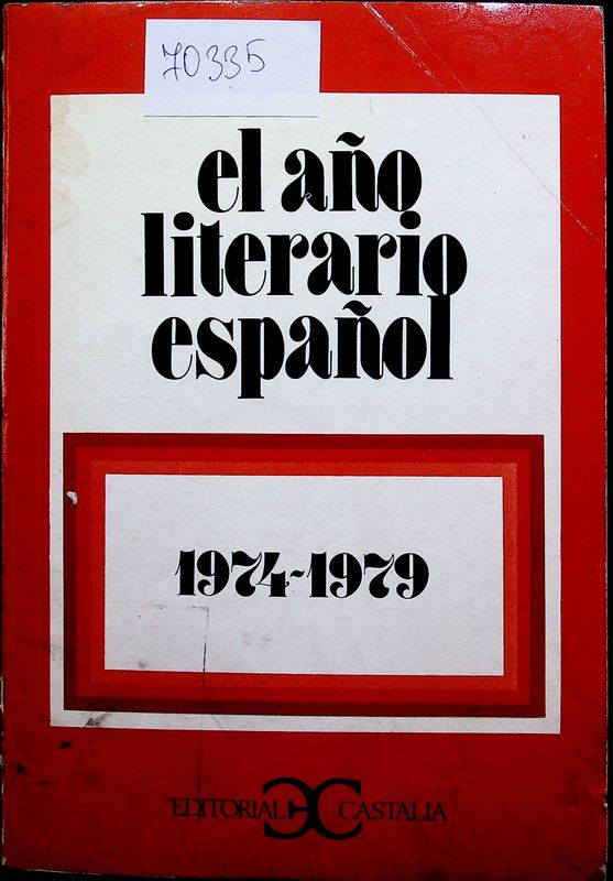 El ano literario espanol 1974-1979