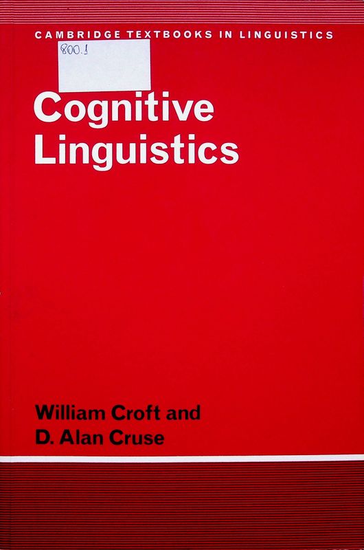 Cognitive Linguistics