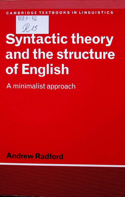 Syntactic Theory and the Structure of English