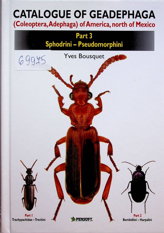 Catalogue of Geadephaga (Coleoptera, Adephaga) of America, north of Mexico