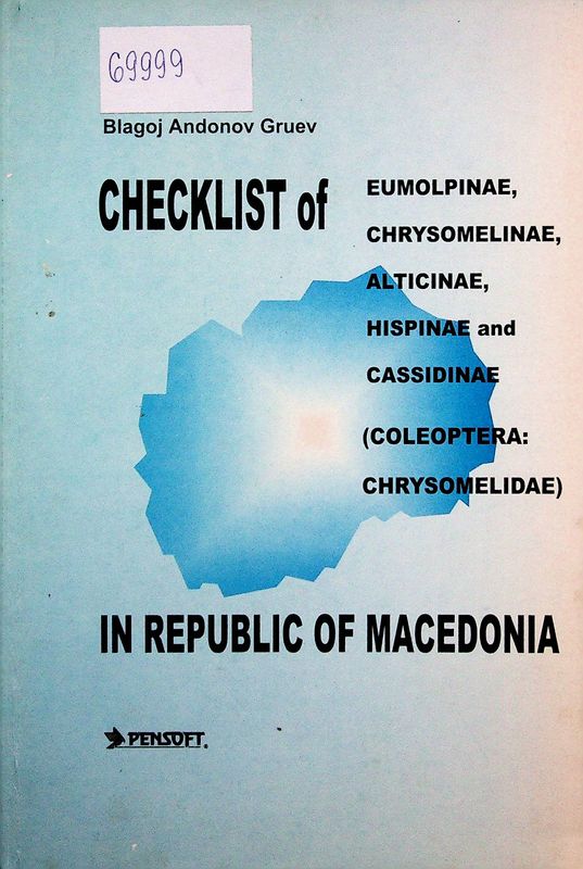 Checklist of Eumolpinae, Chrysomelinae, Alticinae, Hispinae and Cassidinae (Coleoptera: Chrysomelidae) in Republic of Macedonia