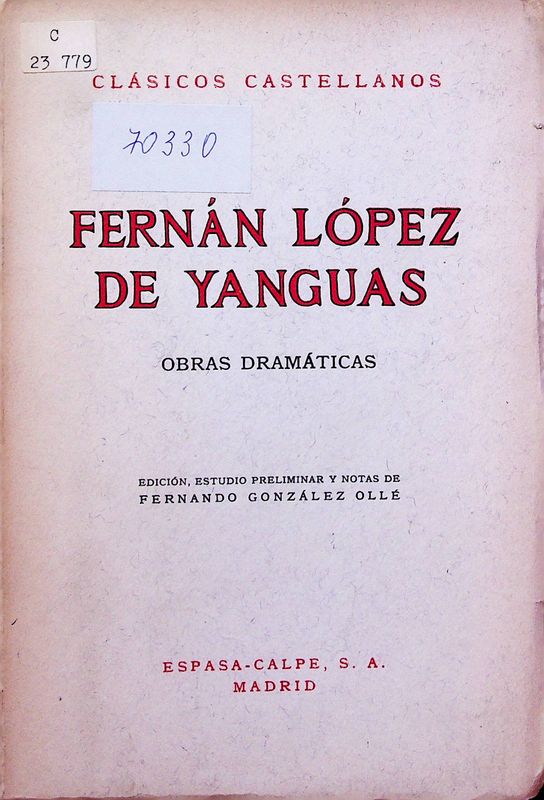 Obras dramaticas