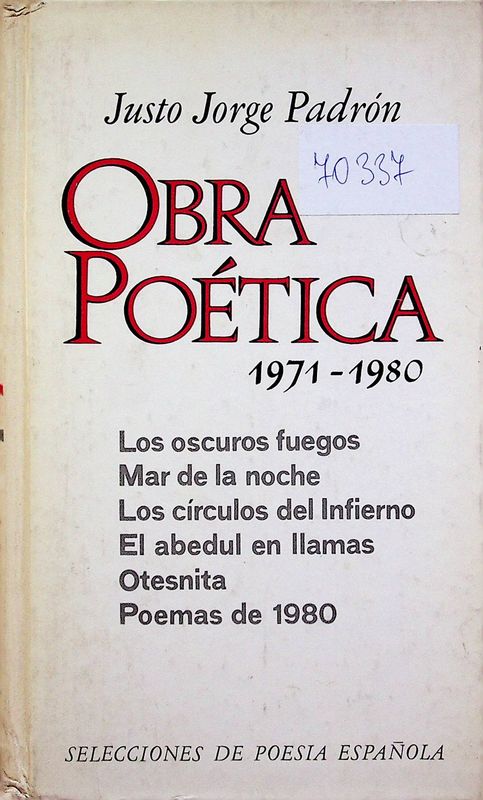 Obra poetica 1971-1980