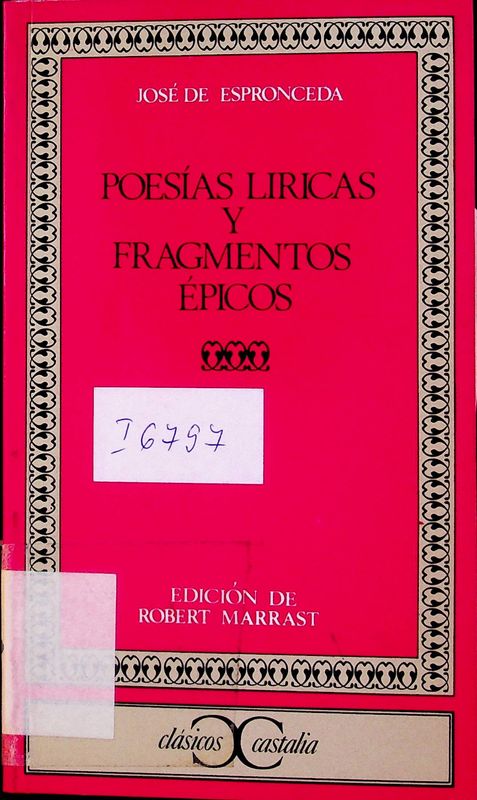Poesias liricas y fragmentos epicos