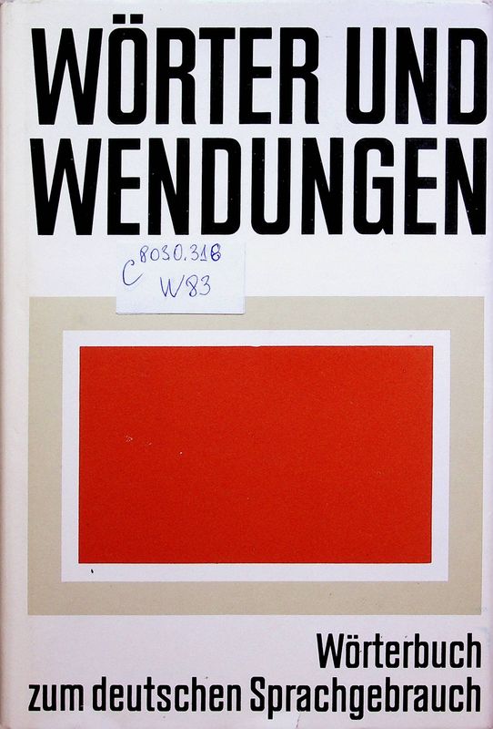 Worter und Wendungen