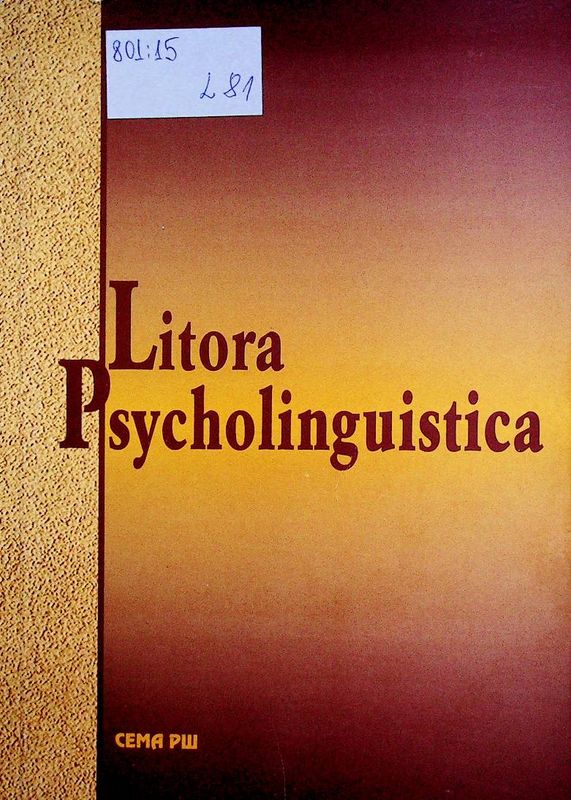 Litora psycholinguistica