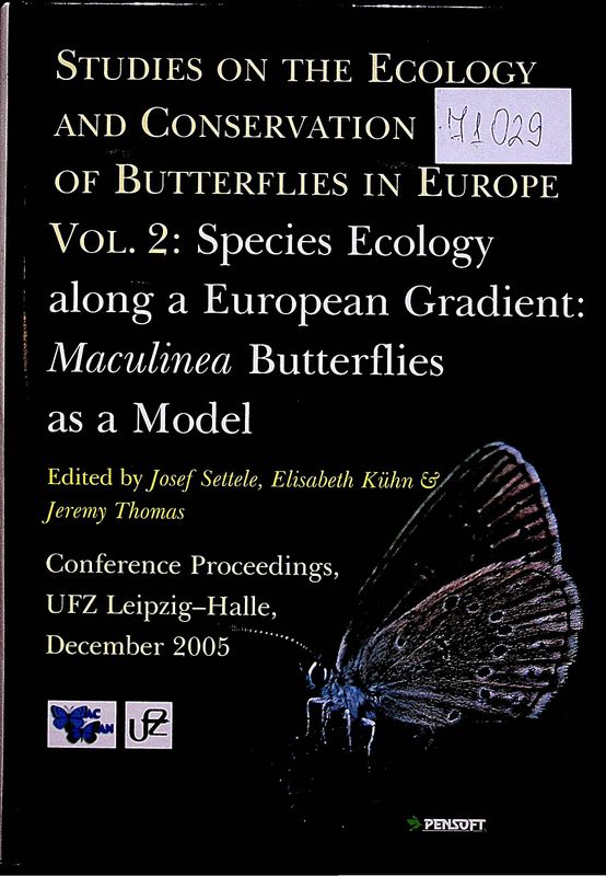 Studies on the Ecology and Conservation of Butterflies in Europe