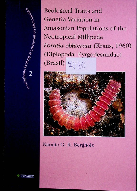 Invertebrate Ecology and Conservation Monographs