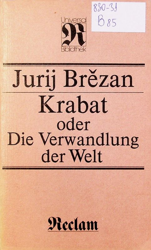 Krabat oder die Verwandlung der Welt
