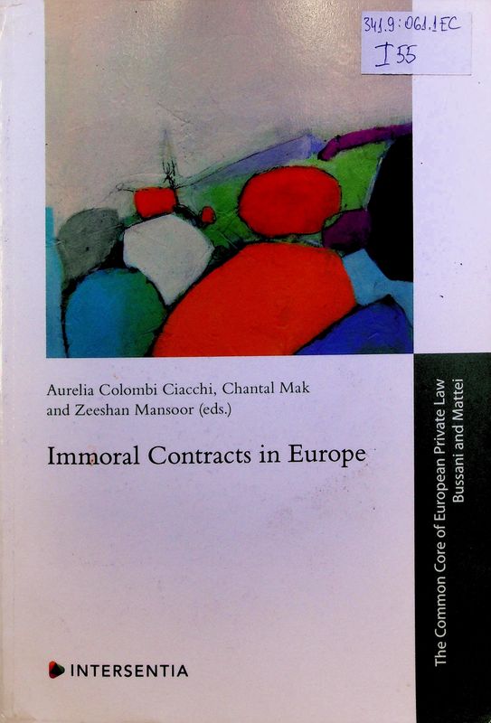 Immoral Contracts in Europe
