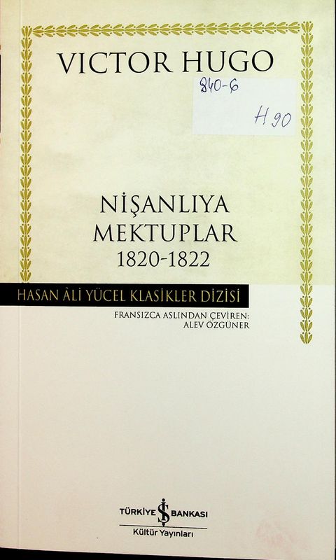 Nisanliya Mektuplar 1820-1822