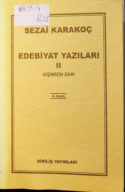 Edebiyat Yazilari