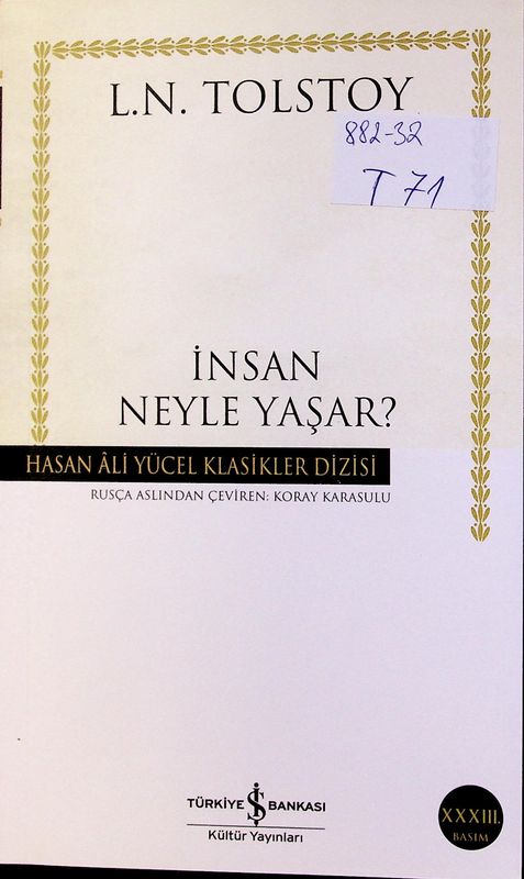 Insan Neyle Yasar?