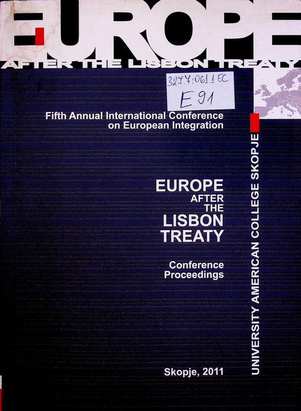 Europe after the Lisbon treaty