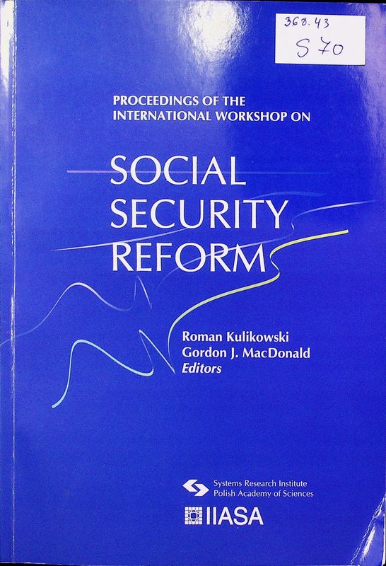 Social security reform